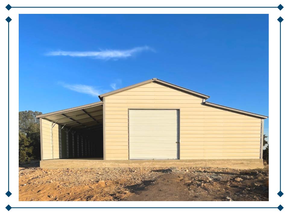 metal barn building