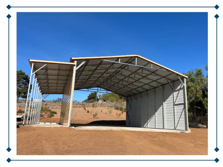 metal carport  lean to