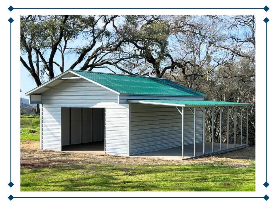 metal lean to carport