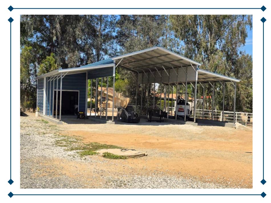 metal wide garage carport