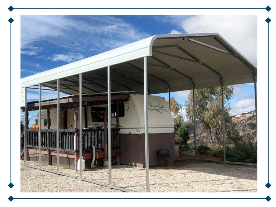 metal rv carport building