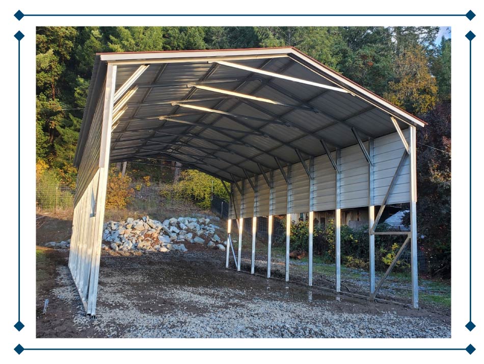 metal rv carport building
