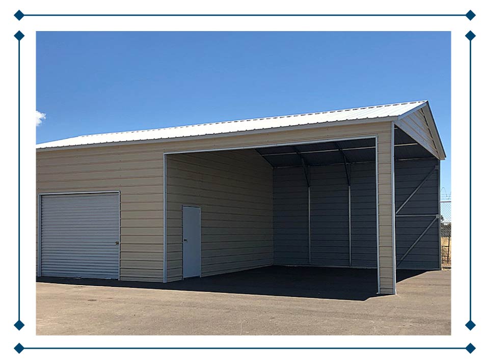 metal wide garage