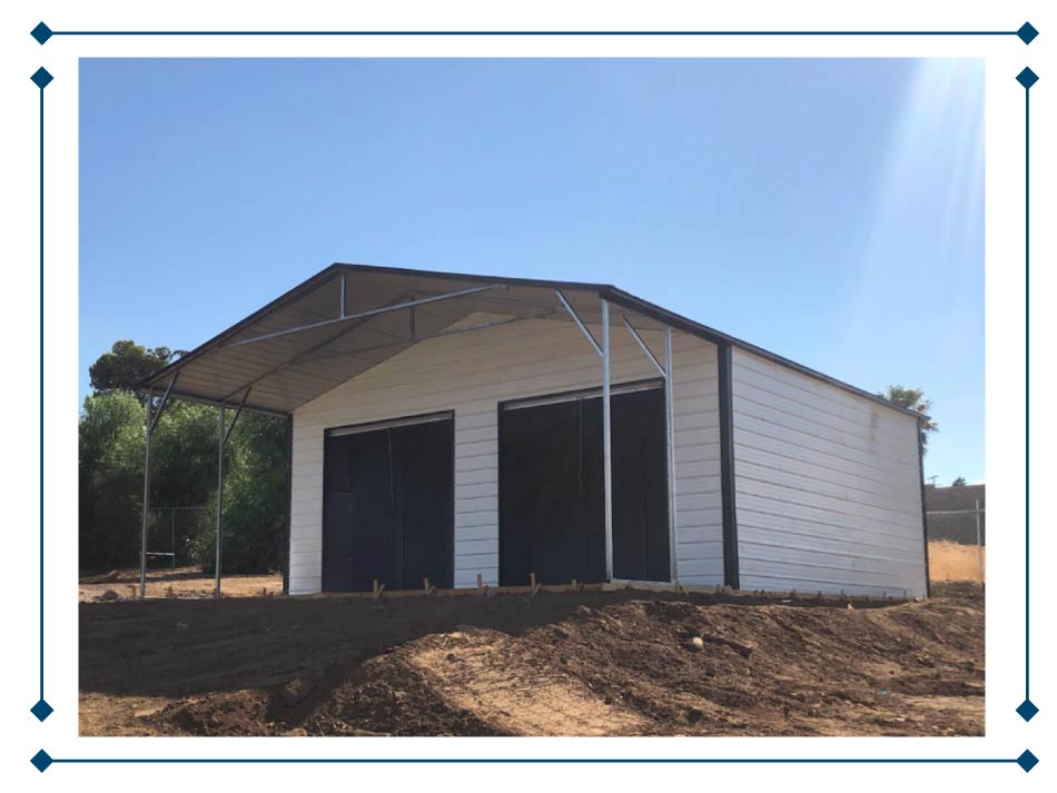 metal wide garage
