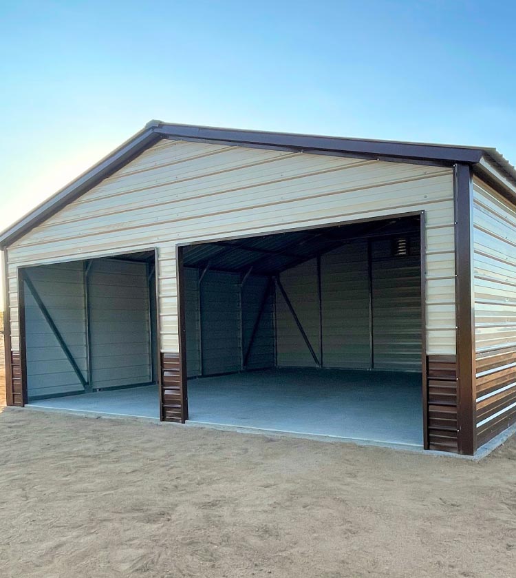 brown and beige carport